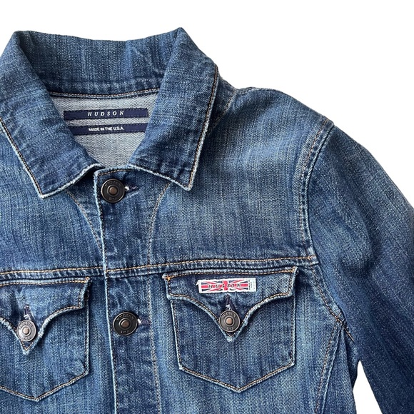 Hudson Jeans Denim Jacket Size Small Y2K USA Made - Picture 2 of 6